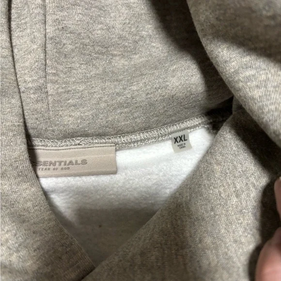 Essentials Gray Hoodie Sweater
